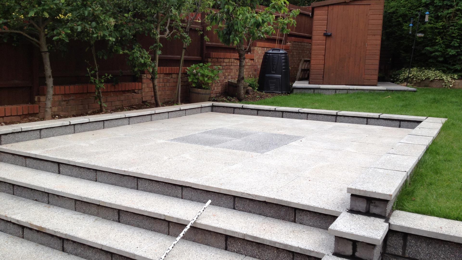 Block paving that has been installed for a domestic client