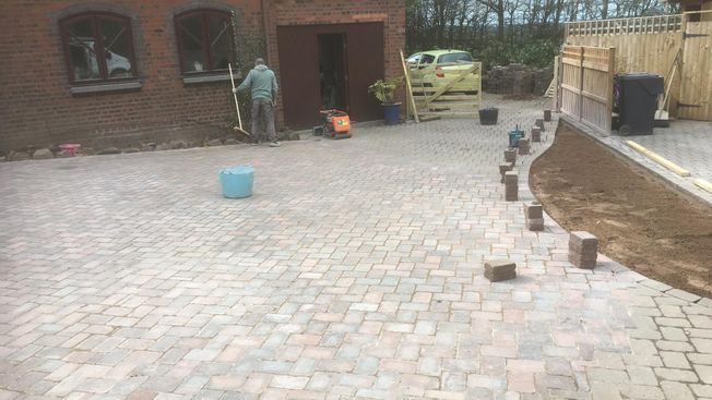 block paving driveway in dudley