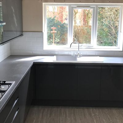 A kitchen that has been fitted by our team